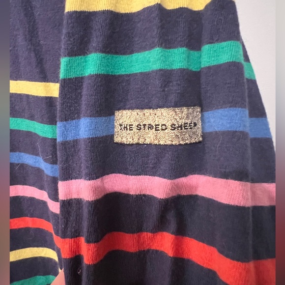 The Striped Sheep Rainbow/Navy Pablo Striped Shirt - Picture 2 of 7